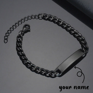 Custom Laser Engraved Bracelets Personalized Bracelet Engravable Stainless Steel Jewelry Gifts Gilles Family