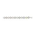.925 Two-tone Sterling Silver 1/10 Cttw Natural Round Diamond Fashion Tennis Bracelet (I-J Color, I1-I2 Clarity) - 7