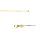 Solid 14K Yellow Gold 0.75mm Classic Box Chain Necklace. Unisex Chain - Size 16 Inches Bids.com