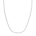Double Extendable Cable Chain in 14k White Gold (1.40 mm) Bids.com