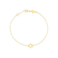 14k Yellow Gold Star of David Bracelet Bids.com
