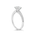 14K White Gold 1.0 Cttw Round Lab Grown Diamond 4 Prong Solitaire Engagement Ring (F-G Color, VS2-SI1 Clarity) - Ring Size 7 Bids.com