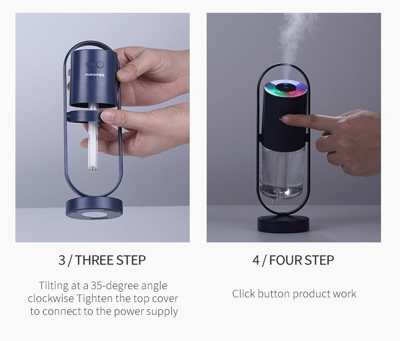 Magic Shadow USB Air Humidifier For Home With Projection Night Lights Ultrasonic Car Mist Maker Mini Office Air Purifier Gilles Family