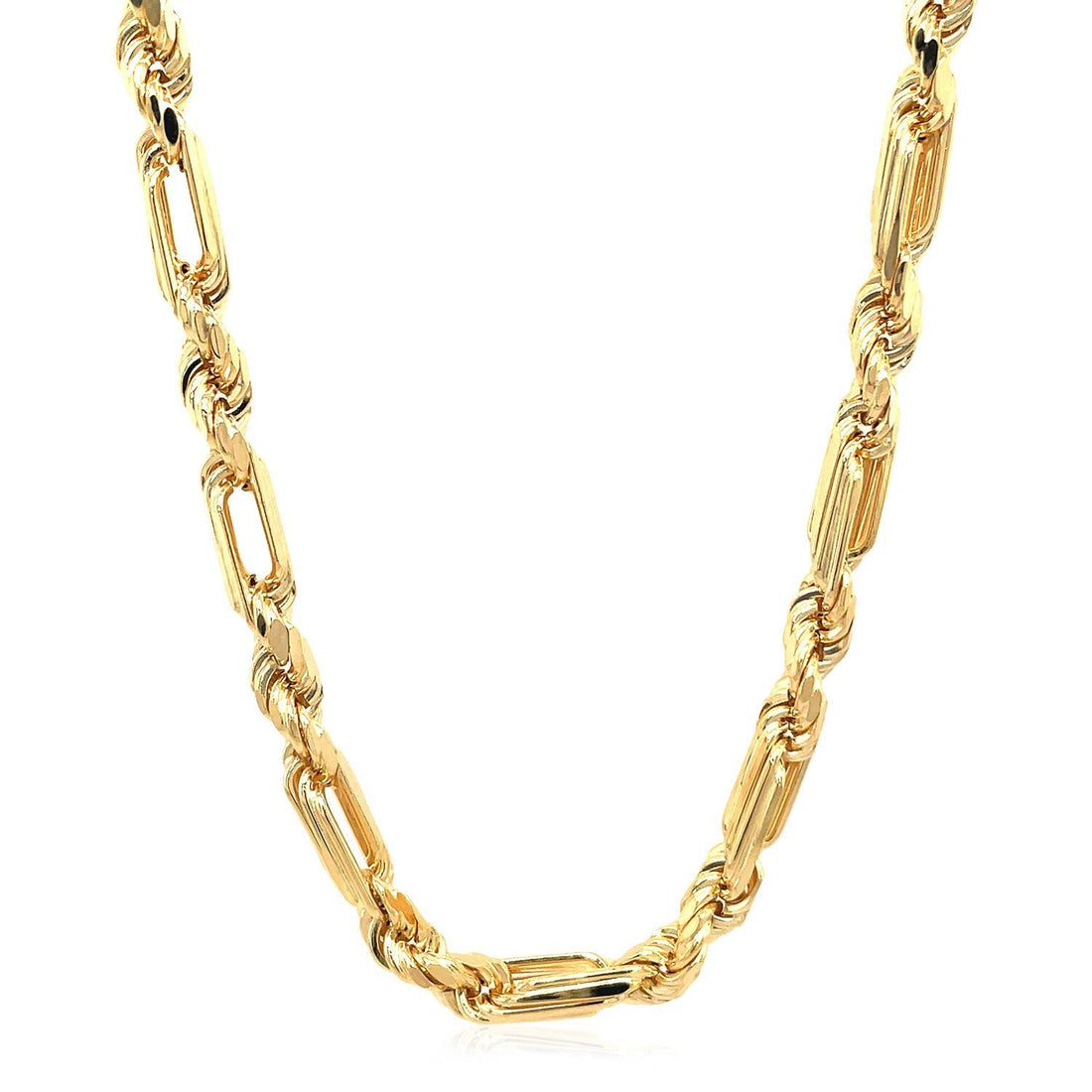 14k Yellow Gold Figaro Chain Necklace Bids.com