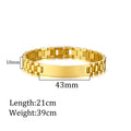 Custom Laser Engraved Bracelets Personalized Bracelet Engravable Stainless Steel Jewelry Gifts Gilles Family