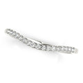 14k White Gold Soft Curved Diamond Wedding Band (1/8 cttw) Bids.com