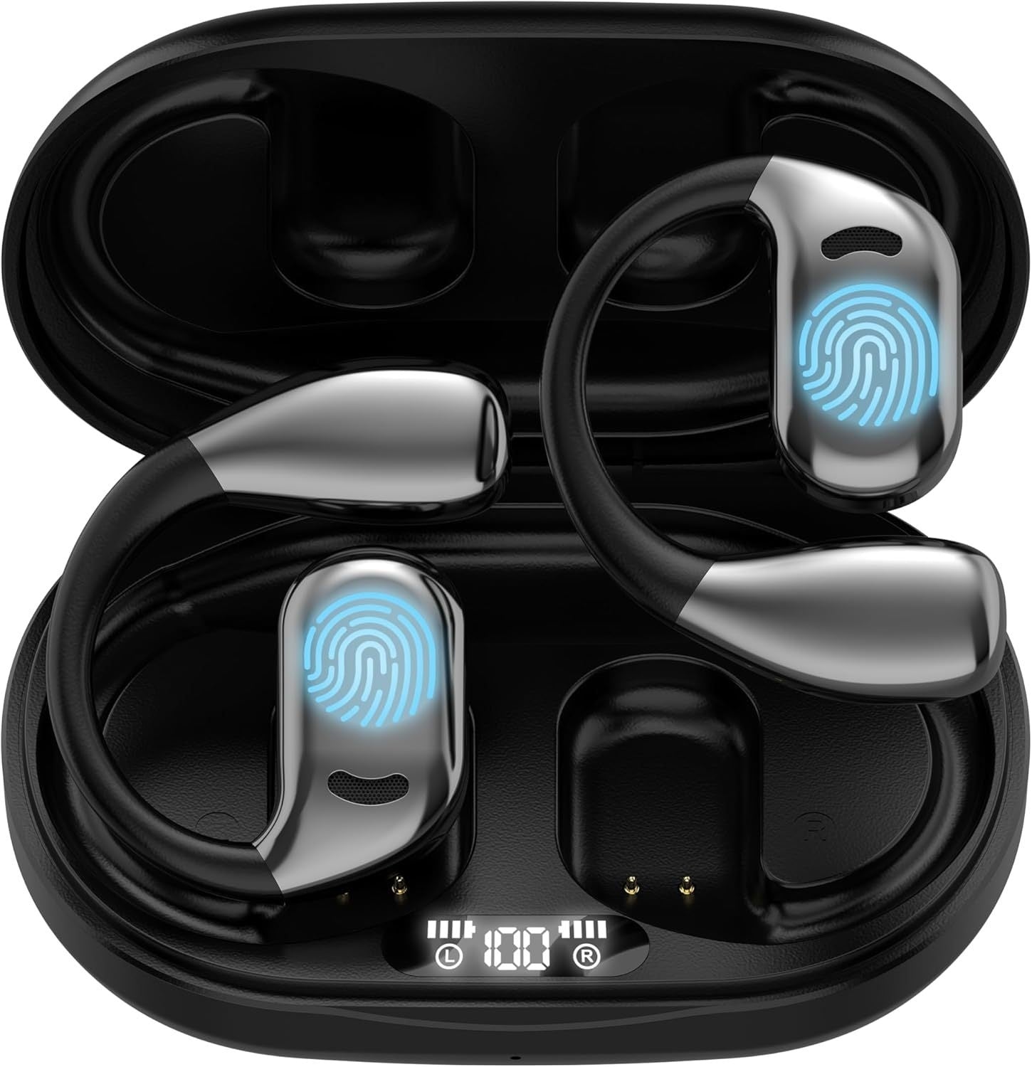Wireless Bluetooth Open Ear Hook Multi-language Simultaneous Interpretation Headset Gilles Family