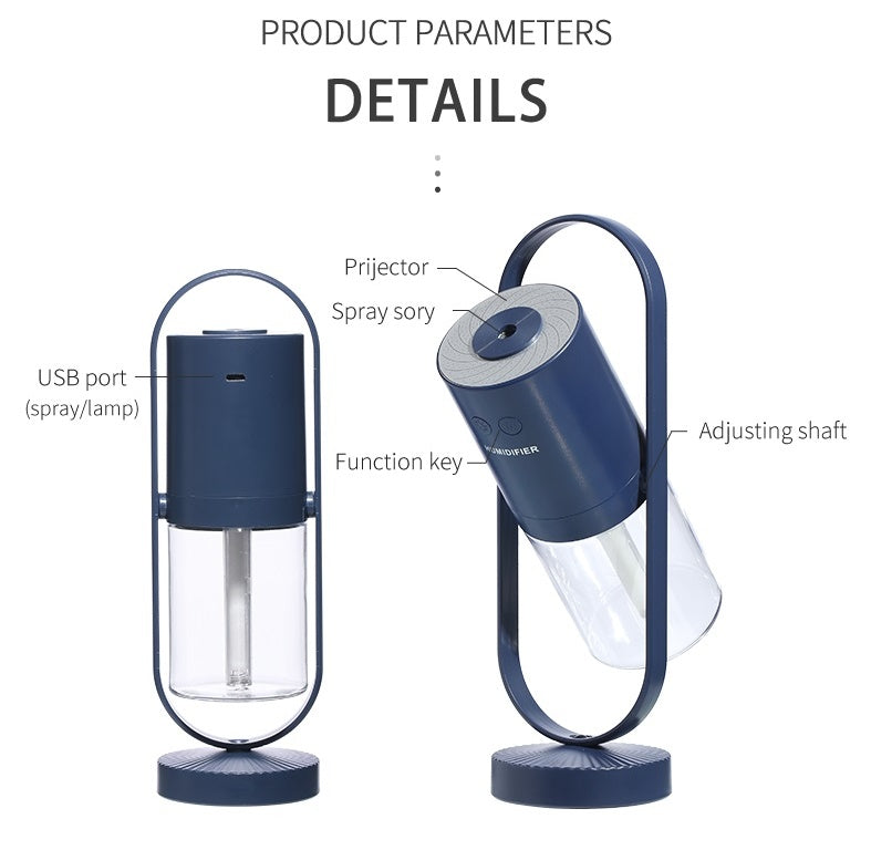 Magic Shadow USB Air Humidifier For Home With Projection Night Lights Ultrasonic Car Mist Maker Mini Office Air Purifier Gilles Family