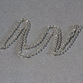 14k White Gold Diamond Cut Cable Link Chain (2.90 mm) Bids.com