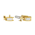 10K Yellow Gold 2.0 Cttw Invisible-Set Princess Cut Diamond Rectangular Link Bracelet (I-J Color, SI2-I1 Clarity) - 7