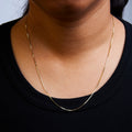 Solid 14K Yellow Gold 0.75mm Classic Box Chain Necklace. Unisex Chain - Size 16 Inches Bids.com