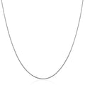 14k White Gold Thin Motif Round Omega Necklace Bids.com