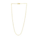 Adjustable Cable Chain in 14k Yellow Gold (0.97 mm) Bids.com