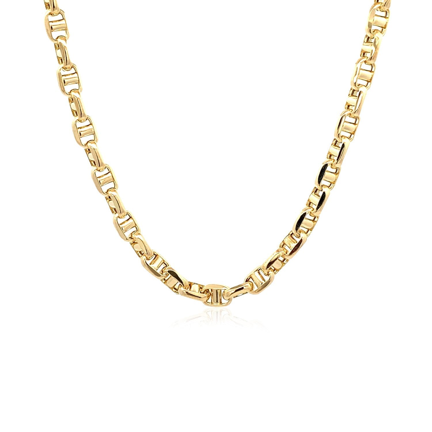 4.5mm 14k Yellow Gold Anchor Chain Bids.com
