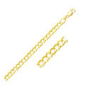 7.0mm 10k Yellow Gold Curb Chain Bids.com