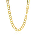 7.0mm 10k Yellow Gold Curb Chain Bids.com