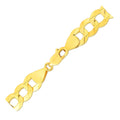 14k Yellow Gold Solid Curb Bracelet 10.0mm Bids.com