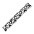 Oxidized Sterling Silver Men's Chain Bracelet in a Cable Motif Bids.com
