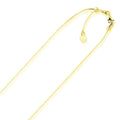14k Yellow Gold Adjustable Snake Chain 0.85mm Bids.com
