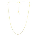 14k Yellow Gold Adjustable Snake Chain 0.85mm Bids.com