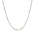14k White Gold Adjustable Snake Chain 0.85mm Bids.com