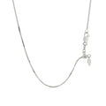 14k White Gold Adjustable Snake Chain 0.85mm Bids.com