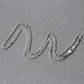 14k White Gold Diamond Cut Cable Link Chain (2.90 mm) Bids.com