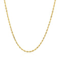 14k Yellow Gold Solid Diamond Cut Rope Chain (1.60 mm) Bids.com