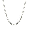 2.6mm 14k White Gold Solid Figaro Chain Bids.com