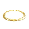 8.2mm 14k Yellow Gold Solid Curb Bracelet Bids.com