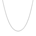 14k White Gold Round Cable Link Chain 1.1mm Bids.com