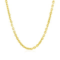 2.3mm 14k Yellow Gold Diamond Cut Cable Link Chain Bids.com