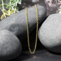 2.3mm 14k Yellow Gold Diamond Cut Cable Link Chain Bids.com