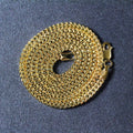 14k Yellow Gold Light Weight Wheat Chain (3.20 mm) Bids.com