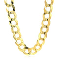 14k Yellow Gold Solid Curb Chain 10.0mm Bids.com
