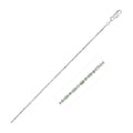 14k White Gold Diamond-Cut Bead Chain 1.0mm Bids.com