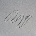 14k White Gold Diamond-Cut Bead Chain 1.0mm Bids.com
