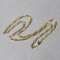 18K Yellow Gold Paperclip Chain (2.50 mm) Bids.com