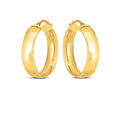 14k Yellow Gold Wedding Band Hoops (6x25mm) Bids.com