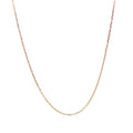 18k Rose Gold Diamond Cut Cable Link Chain (0.75 mm) Bids.com