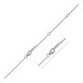 Double Extendable Cable Chain in 14k White Gold (1.40 mm) Bids.com