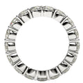 Round Cut Lab Grown Diamond Eternity Ring in 14k White Gold (3 cttw FG/VS2) Bids.com