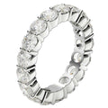 Round Cut Lab Grown Diamond Eternity Ring in 14k White Gold (3 cttw FG/VS2) Bids.com