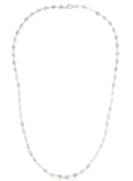 14k White Gold Necklace with Polished Circles Bids.com