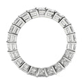 Emerald Cut Lab Grown Diamond Eternity Ring in 14k White Gold (4 cttw FG/VS2) Bids.com