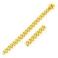 10.5mm 14k Yellow Gold Semi Solid Miami Cuban Bracelet Bids.com
