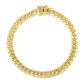 10.5mm 14k Yellow Gold Semi Solid Miami Cuban Bracelet Bids.com