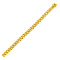 6.1mm 14k Yellow Gold Semi Solid Miami Cuban Chain Bids.com