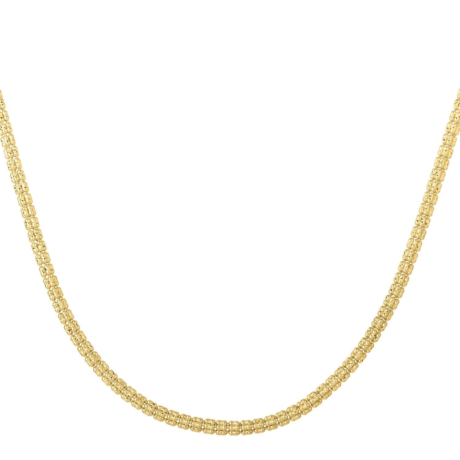 Ice Barrel Chain in 14k Yellow Gold (3.10 mm) Bids.com