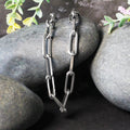 14K White Gold Wide Paperclip Chain (6.1mm) Bids.com